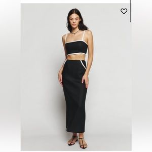 NWT Reformation Elena Linen Two Piece